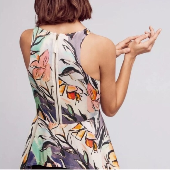 👚 Lucille HD in Paris floral peplum top - Picture 8 of 8